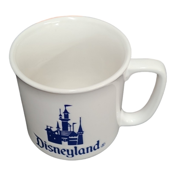 Vintage Disneyland Castle Coffee Mug White / Blue - Made in Japan, Walt Disney - Picture 2 of 10